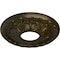 Ekena Millwork Leaf Ceiling Medallion (Fits Canopies up to 4 3/4"), 11 3/8"OD x 3 5/8"ID x 1 1/8"P, Green Gold CM11LFGGS - alternate 3